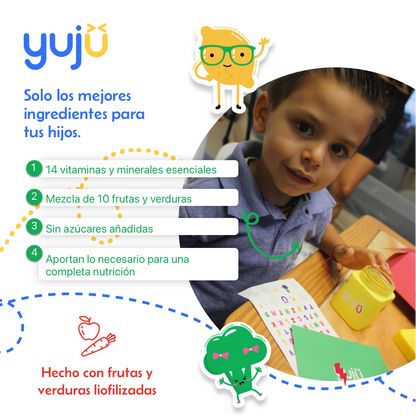 Refill de vitaminas diarias para niños yujü